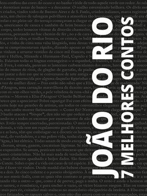 cover image of 7 melhores contos de João do Rio